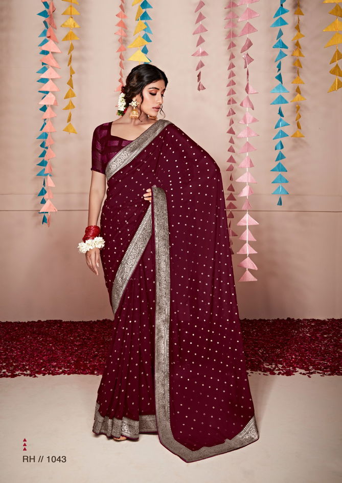 Rihana 8 By Stavan 1041-1045 Party Wear Sarees Catalog